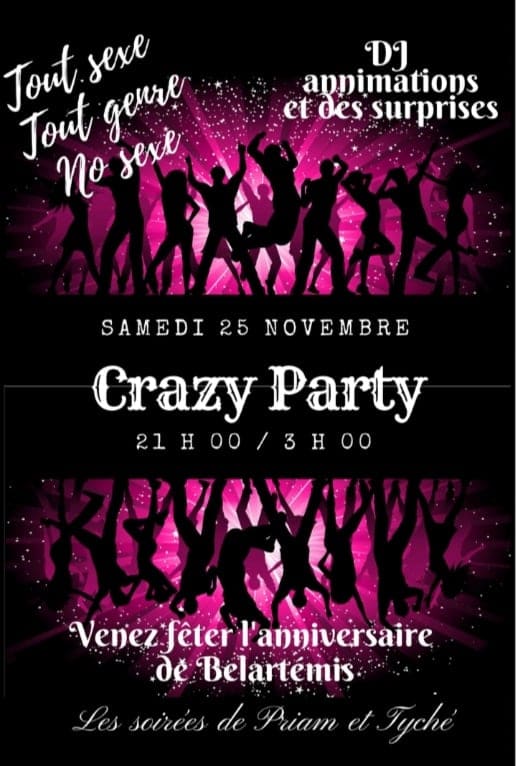 Soirée Crazy Party, le libertinage no sex