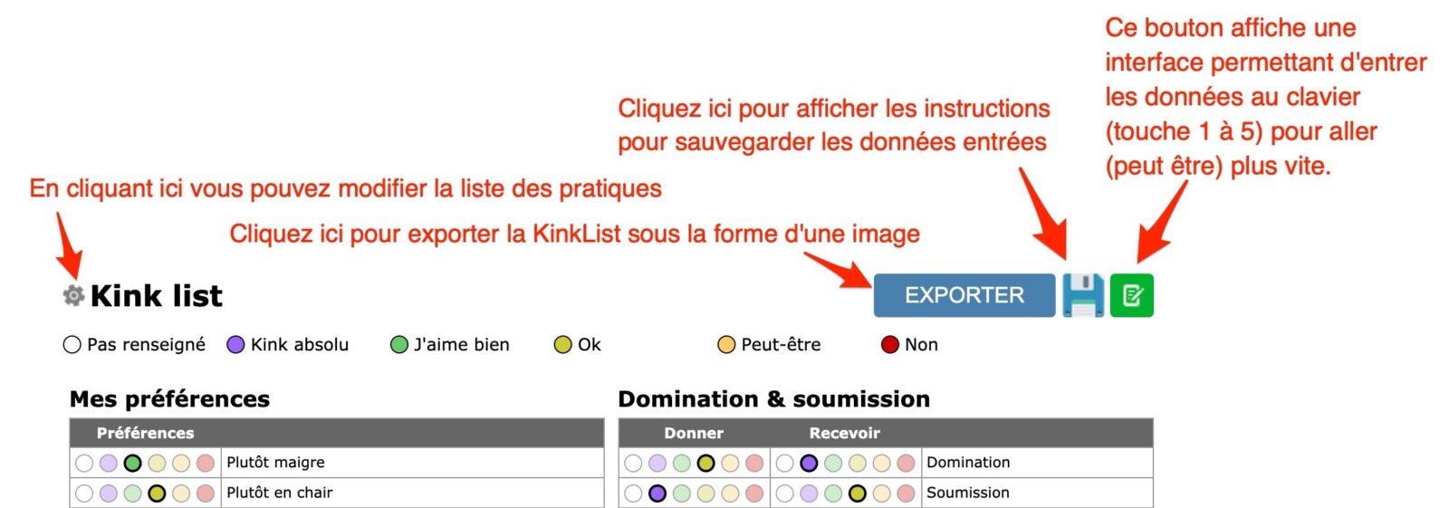 NXPL Kinklist guide utilisation 2